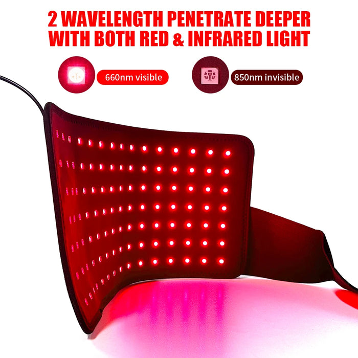 Red Light Therapy Belt Infrared LED Relax Devices for Body Back Knee Hands Feet Relief Portable 660nm 850nm Light Pad
