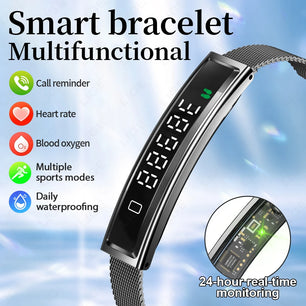 LIGE Smart Bracelet Sport Fitness Tracker Heart Rate Blood Oxygen Sleep Stress HRV Monitor Watches Step Counting Smartwatch Band