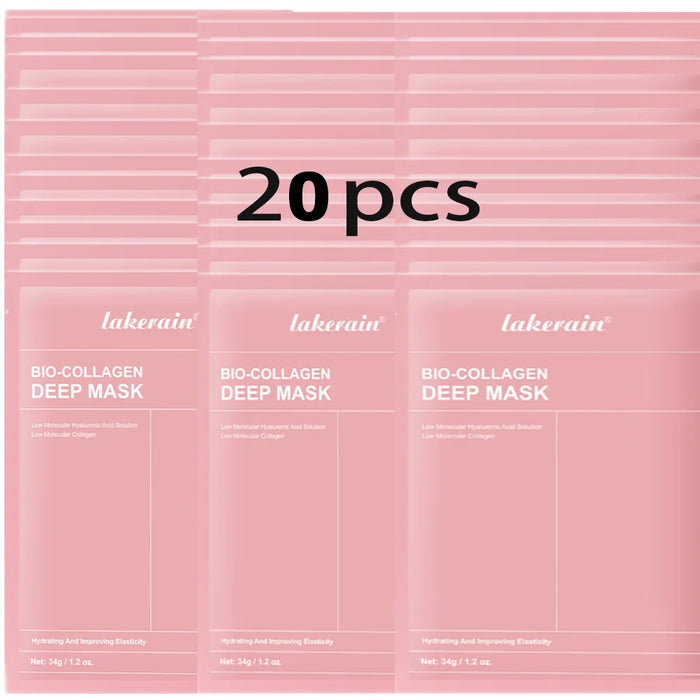 Bio-Collagen Real Deep Mask Supplement Collagen Hydrating Overnight Hydrogel Mask Elasticity Improvement Pore Minimizing Firming