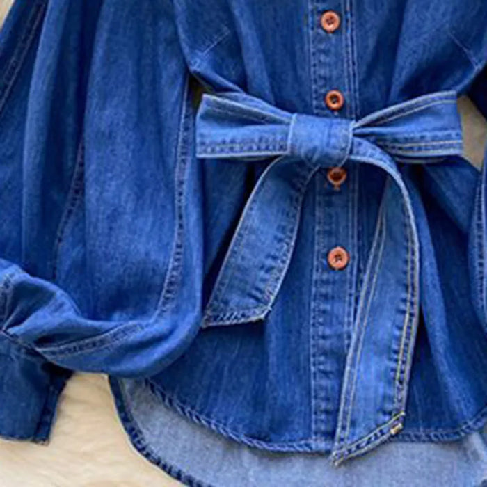 Ladies Denim Shirt Jacket 2025 Spring Casual Joker Loose Women Outwear High Quality Korean Temperament Ladies Blouse Coat Female