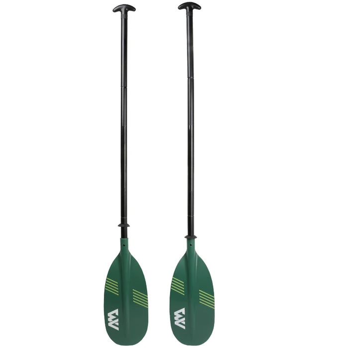 AQUA MARINA RIPPLE-TECH aluminium shaft 2-IN-1 ALUMINUM CANOE & KAYAK CONVERTIBLE PADDLE 4 piece kayak oar double blade