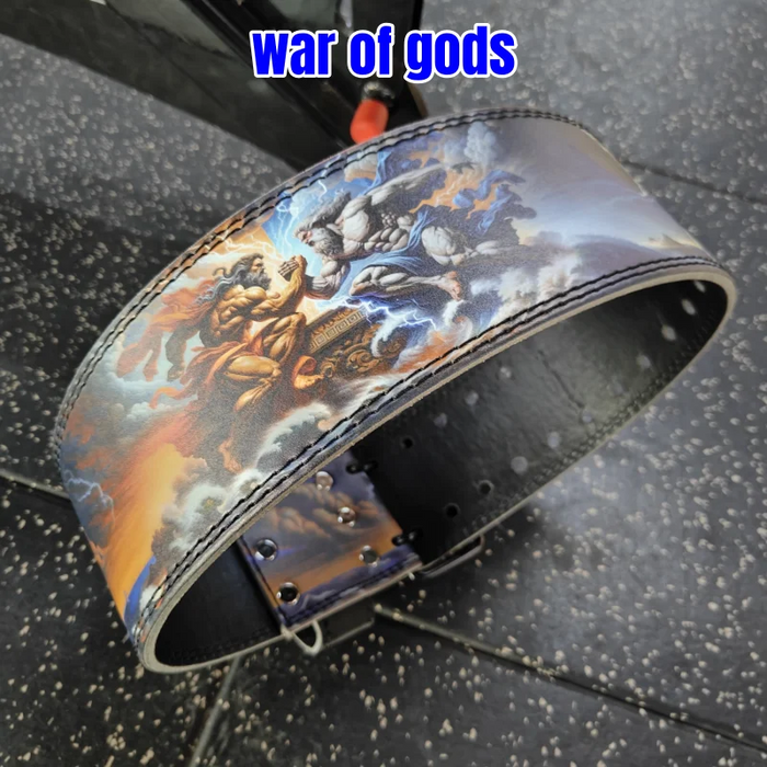 War of Gods Weightlifting Belt Gym Strength Training Belt, Professional Powerlifting Belt for Gym Fitness Workout Waist Support