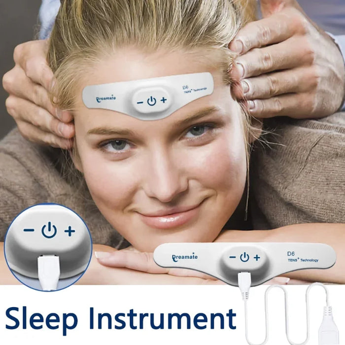 TENS Electric Intelligent Sleeper Device Headworn Massage Helps Insomnia Patients with Low Frequency Pulse Assisted Sleep