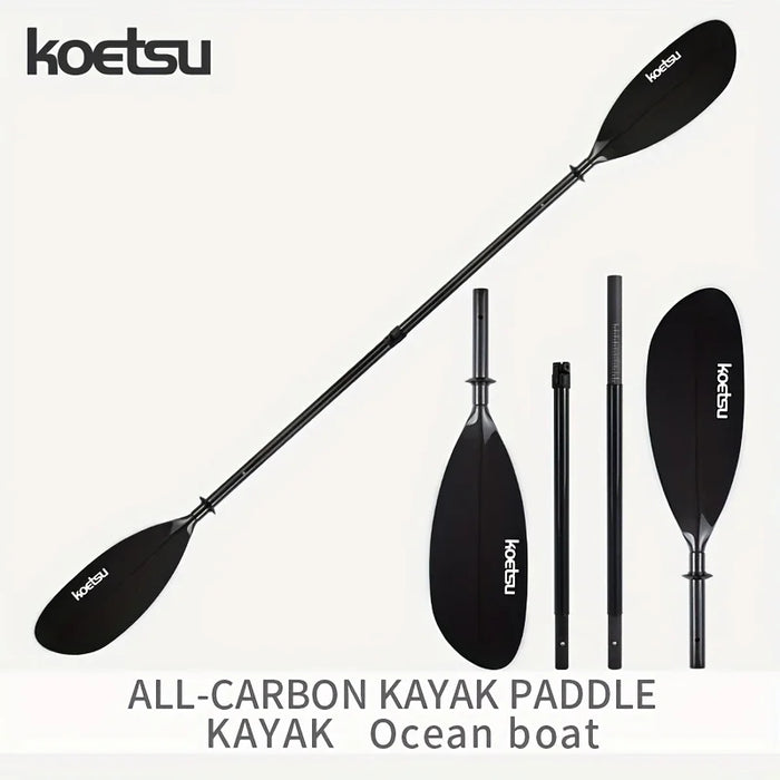 KOETSU full carbon kayak paddle KAYAK canoe double-ended paddle detachable four-section paddle accessories