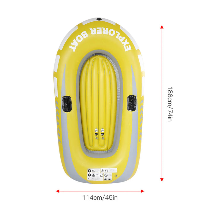 Inflatable Canoe Inflatable Kayak Inflatable Boat PVC Inflatable Kayak Canoe 2 Person Rowing Air Boat Fishing Drifting Diving