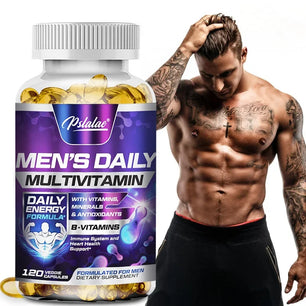 Men's Daily Multivitamin Supplement - for Immunity, Energy and Stamina, Digestion, Skin, and Overall Health