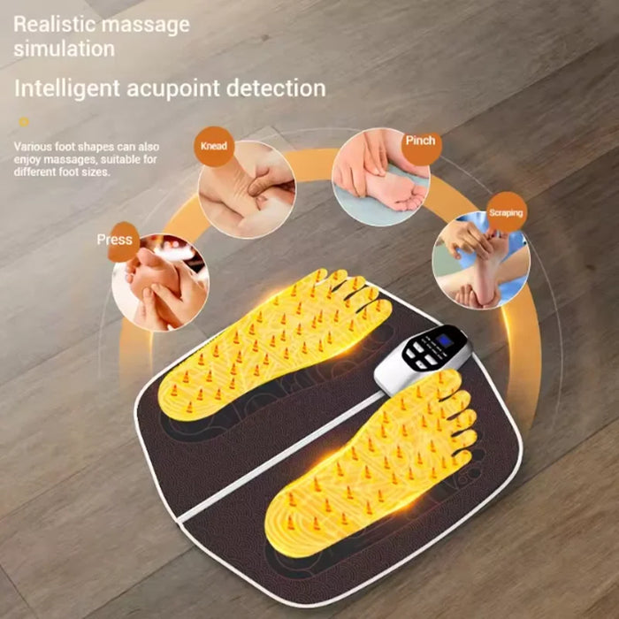 2025 New ABS Smart Foot Pad Massager High Quality Home Popular Health Device with Pulse Physiotherapy Microcurrent Healthy life