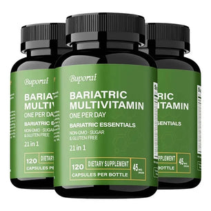 Bariatric Multivitamin Supplement - Maintaining Energy Levels, Promote Bone and Overall Health - Contains 21 Vitamins & Minerals