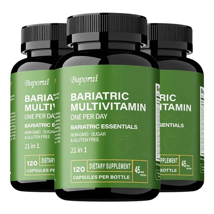 Bariatric Multivitamin Supplement - Maintaining Energy Levels, Promote Bone and Overall Health - Contains 21 Vitamins & Minerals