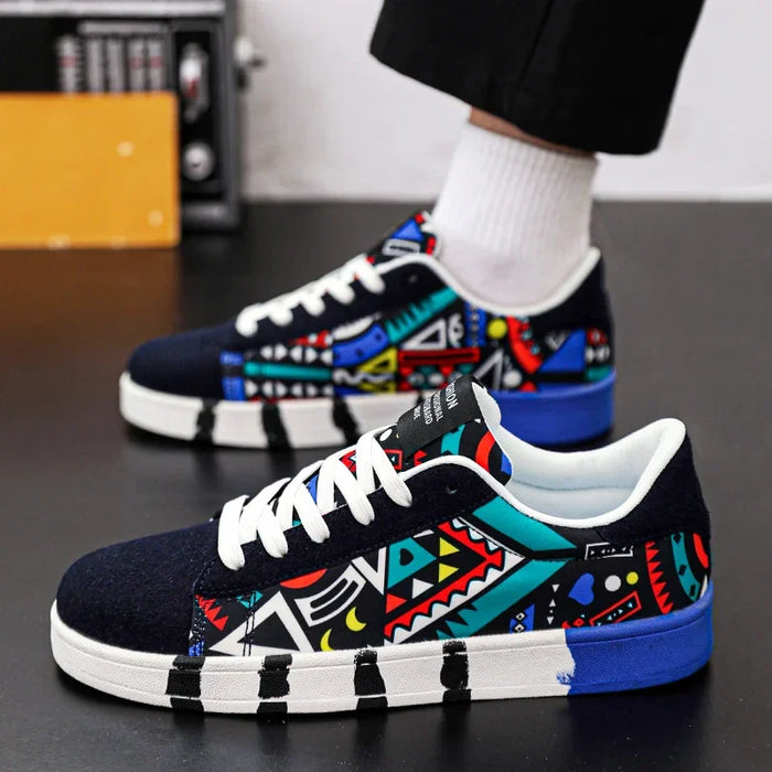 Hot Sale Fashion Red Printed Skateboarding Shoes Men Women Comfy Skater Sneakers Big Size 46 Sports Shoes Zapatos De Skateboard