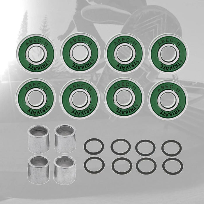 8 Frictionless Abec 11 Skateboard Roller Skate Wheels Scooter Spare Bearings