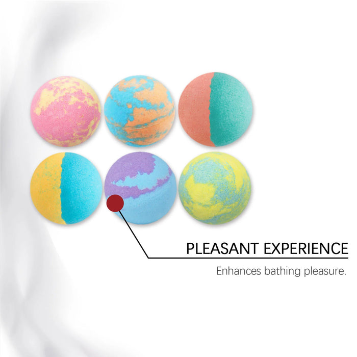 Christmas Bubble Bath Ball Gift Box Relaxing Moisturizing Dry Skin Fatigue Relief Smoothing Colorful Salt Ball Bubble Bombs Set
