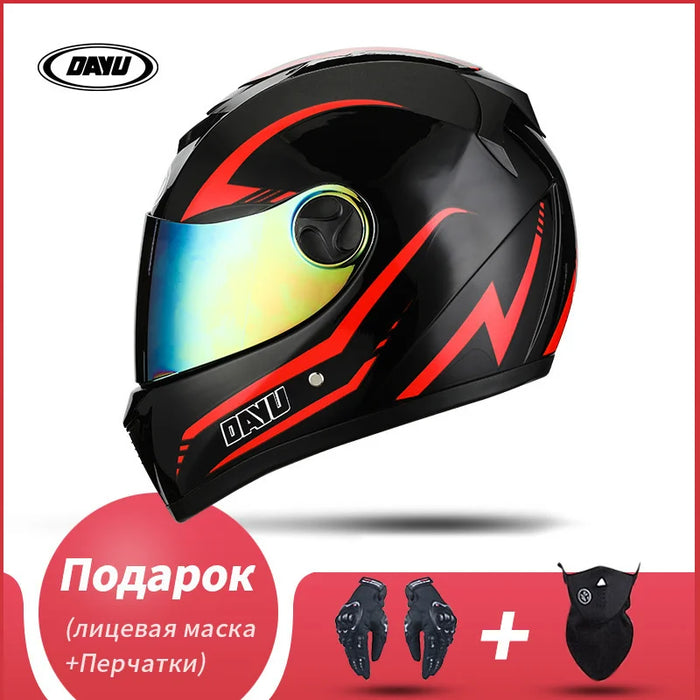 Motorbike Helmet  For Adults Motocross Helmets Casco Motorbike Helmet Full Face  Modular Dual Lens Double Visors