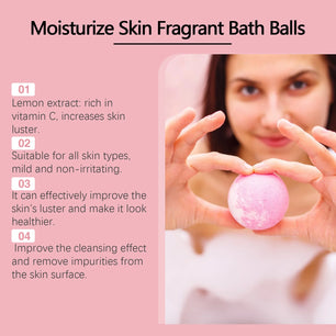 Bath Bombs For Children Adult Bathtub Bath Ball Persistent Fragrance Relieve Fatigue Stress Anxiety Relaxing Body Bath Bomb Set