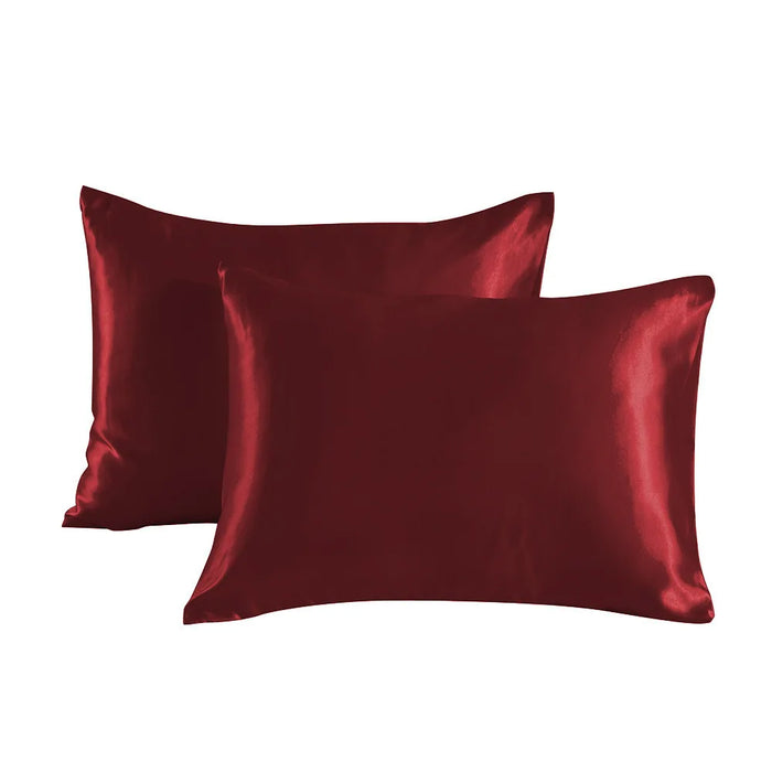 Bedsured King Size Satin Pillowcase Set of 2 - Silky Pillow Cases for Hair and Skin with Envelope Closure Gifts for Women Men