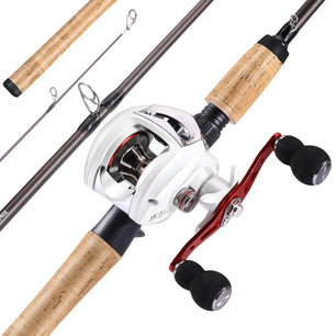 Sougayilang Professional Fishing Set 2.1m Ultra Light High Carbon Rod with 6.3:1 Gear Ratio High Quality Reel Precise Fishing