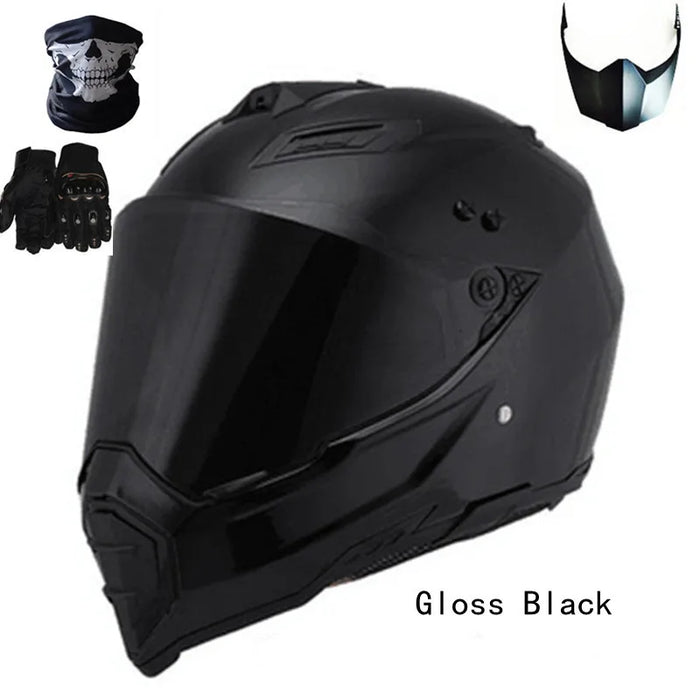 Motocross Helmet Off Road Professional Atv Cross Mtb Dh Racing Motorcycle Dirt Bike Capacete De Moto Casco White CE DOT