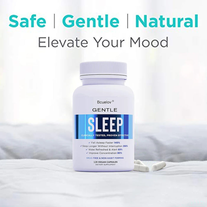 Adult Sleep Supplement Melatonin 5mg, with Magnesium Glycinate, Valerest & Ashwagandha, Helps Relax and Promote Natural Sleep