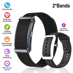 New No Screen Smart Watch HRV Sleep Monitor Pedometer Call Reminder Message Notification Smart Bracelet 100+ Sports Fitness Band