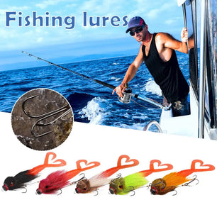 Fishing Lure Deer Hair Mouse 21cm 40g Sinking Hard Bait Fork Tail Artificial Lure Steel Hooks Bass Trout Casting Fishing Gear