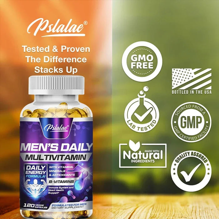 Men's Multivitamin Supplement with Vitamins A, B12, C, D and E To Support Energy and Zinc To Support Immune Health Nutraceutical