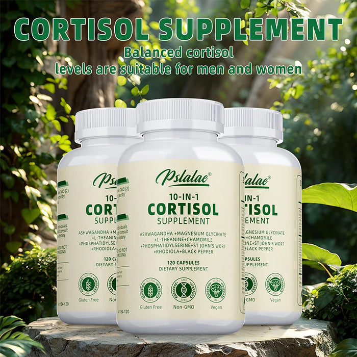 Cortisol Supplements - Improve Mood, Concentration and Relaxation, Relieve Anxiety and Promote Brain Nerve Health