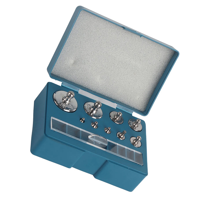17PCS Balance Weights Set 211.1g 10mg-100g Grams Precision Calibration Weights Set With Tweezer Storage Case Convenient Storage
