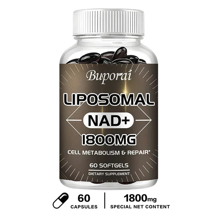 Liposomal NAD Supplement - Supports Energy and DNA Repair, Promote Heart & Brain Function Health, Stress Relief, Anti-aging
