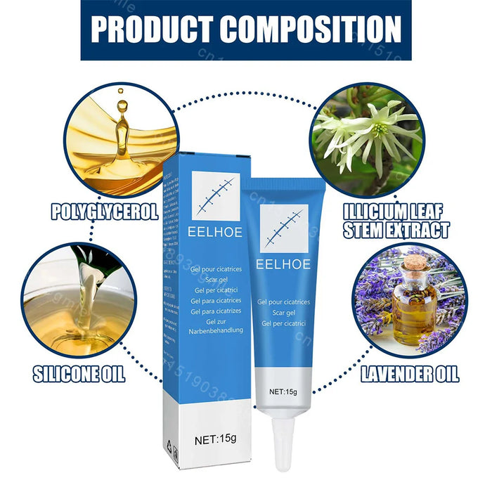 Recovery Scar Cream Fast Removal Skin Scars Treat Surgery Scars Stretch Marks Acne Pox Prints Burn Repair Facial Care Gel