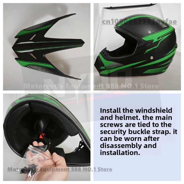 bicycle MTB motocross racing helmet motocross downhill bike helmet off-road mountain full face Helmet capacete motocross casco