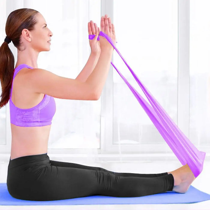 Yoga Sport Resistance Bands Pilates Training Fitness Exercise Gym Elastic Band Physical Therapy Stretching Strength Training