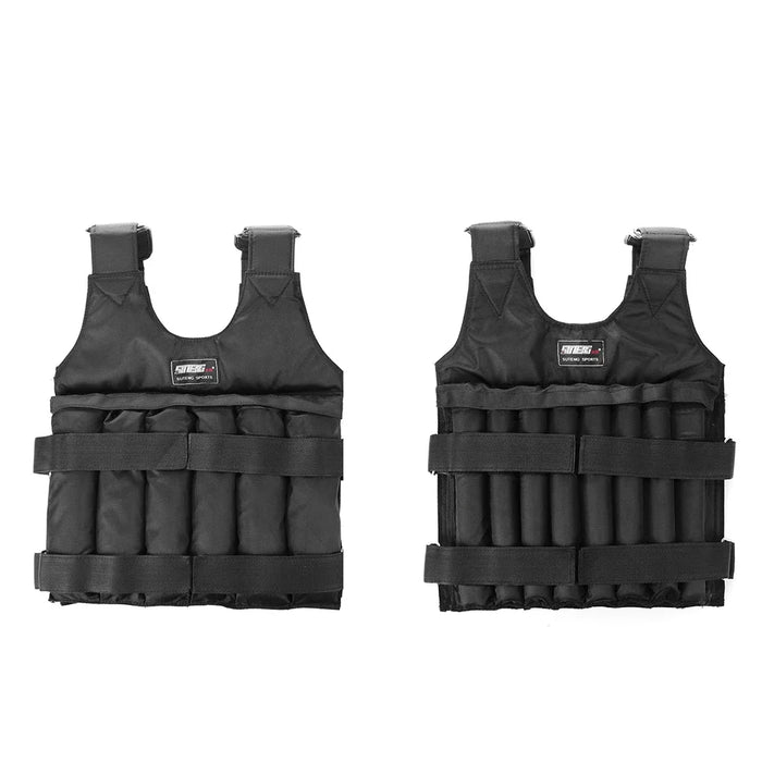 3-50KG Durable Weighted Vest Adjustable Weight Training Exercise Waistcoat Jacket Sand Clothing Boxing Fitness Equipment