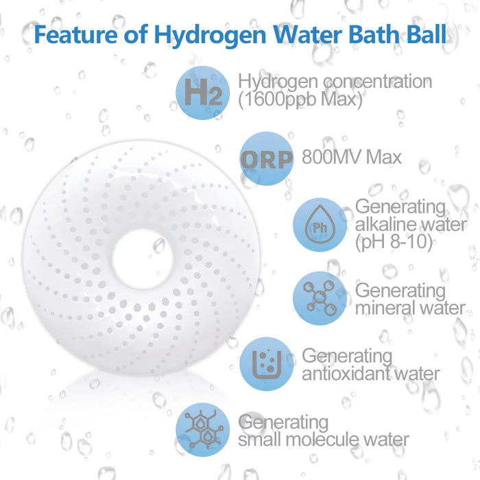 Unosuich Hydrogen Bath Bombs H2 Bathing Kit Molecule Hydrogen Bath Tablet Soak Hydrogen Bath Generator Machine Hydrogen Bath Spa