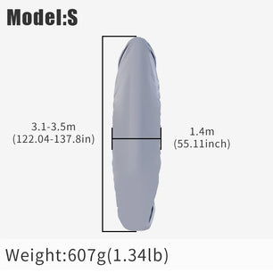 KOETSU KAYAK PROTECTIVE COVER KAYAK WATERPROOF AND DUSTPROOF SUNSHADE CANOE SURFBOARD BOAT JACKET