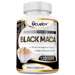 Black Maca Extract 1000mg – Organic Peruvian Maca Supplement, High Potency Energy, Mood & Performance Support, Vegan, Non-GMO