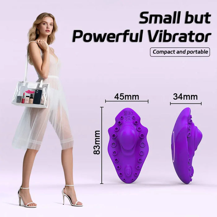 Wearable underwear vibrator with application vibrating egg, rechargeable butterfly clitoral stimulator vibrating toy for women
