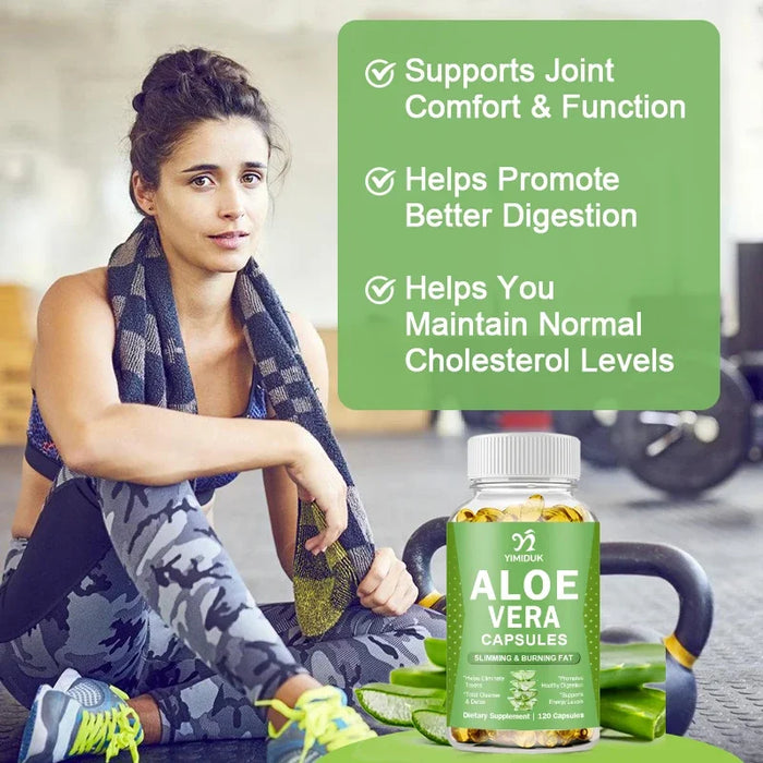 Natural Herbal Aloe Vera Supplement, for Promotes Digestive Regularity & Gut Health, Joint Comfort & Function, Gluten Free