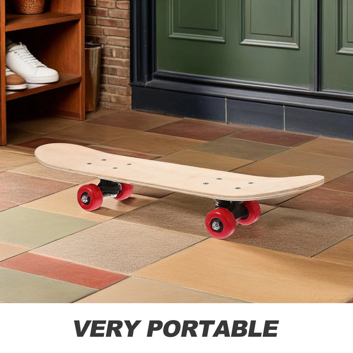 85X23 Inches Kids Blank Skateboard Diy Graffiti Wooden Outdoor Sports Trick Pvc Childrens Sports Toy Skateboard Deck