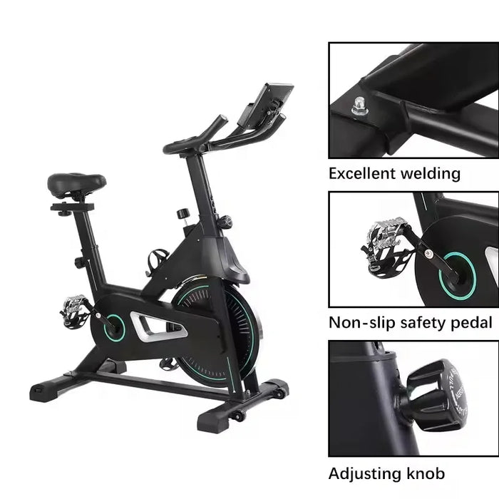Indoor Gym Machine Electronic Touch Screen Height Adjustment Magnetic Flywheel Spinning Bike For Home Fitness