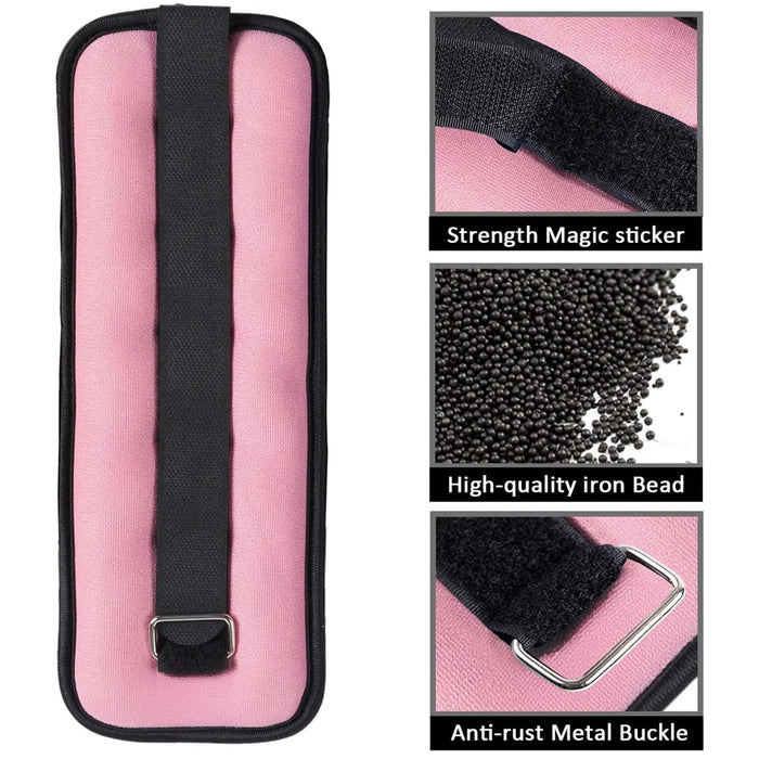 1 Pair Ankle Wrist Weights (0.25kg/0.5kg Each Pack) for Women Men, New Arm Leg Weights Set with Adjustable Straps for Exercise