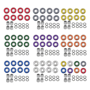 8 Frictionless Abec 11 Skateboard Roller Skate Wheels Scooter Spare Bearings