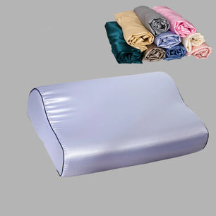 1 Pcs Luxury Satin Pillowcase 30cmx50cm/40cmx60cm Pure Color Luxury Comfortable Imtation Satin Memory Foam Pillow Cover