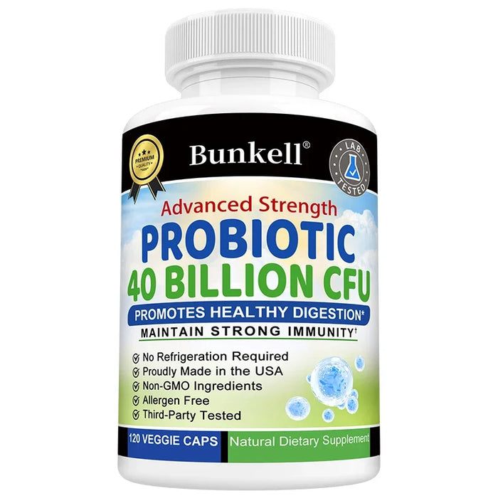 Daily Probiotic Nutritional Supplement - 40 Billion CFU for Gut Health - Probiotics for Men and Women - Digestive Health