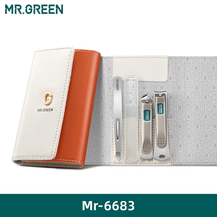 MR.GREEN Fashionable Manicure Sets Personal Care Tools Stainless Steel Travel Kits Nail Clippers Eyebrow Tweezer