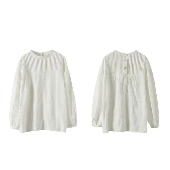 Women's elegant blouses 100% cotton embroidery hollow out white black shirts ladies office wear women long sleeve tops