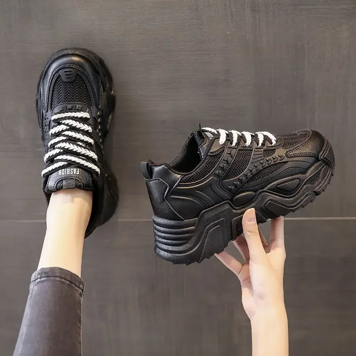 Sports Shoes for Women Athletic Round Toe High on Platform Woman Footwear Sneakers Sale Designer Luxury Offers Vulcanized Shoe H
