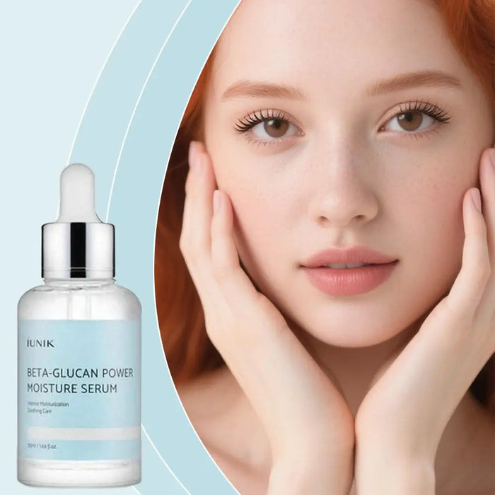 IUNIK Beta-Glucan Vegan Serum Deep Moisturizing Hydrating Firming Improves Dullness Reduces Fine Lines Gentle Skin Care
