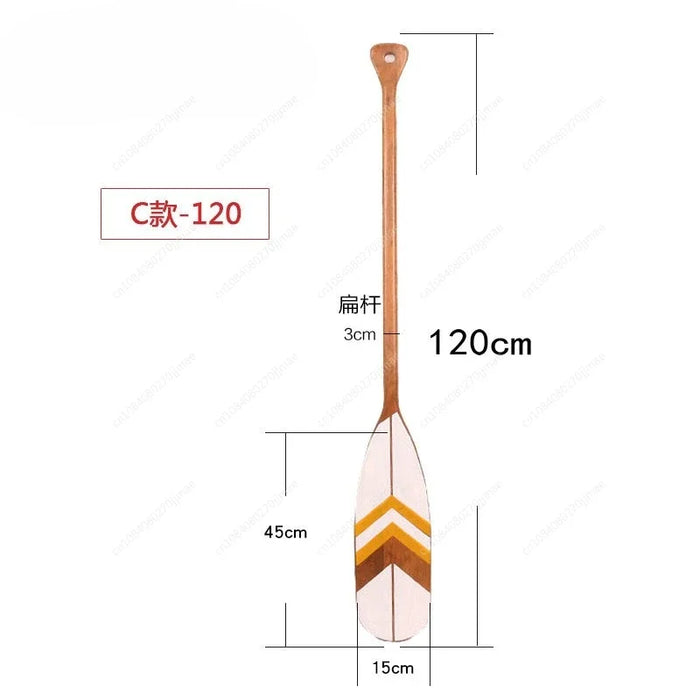 120cm  decoration wooden rowing boat oars canoe paddle