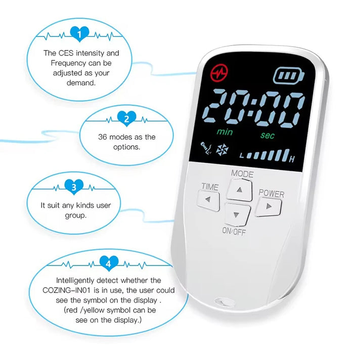 CES Vagus Nerve Stimulation Clip Ear Sleep Aid Device Relieve Insomnia Sleep Anxiety Depression Reliever Promote Fast Sleep Deep