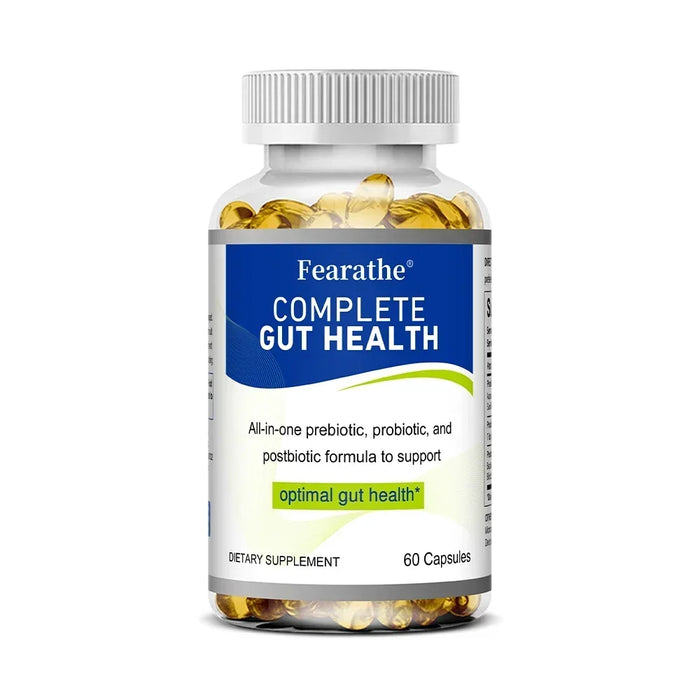 Gut Health Capsules - All-in-One Prebiotic, Probiotic & Postbiotic Formula - Supports Digestion, Detoxification & Immune Balance